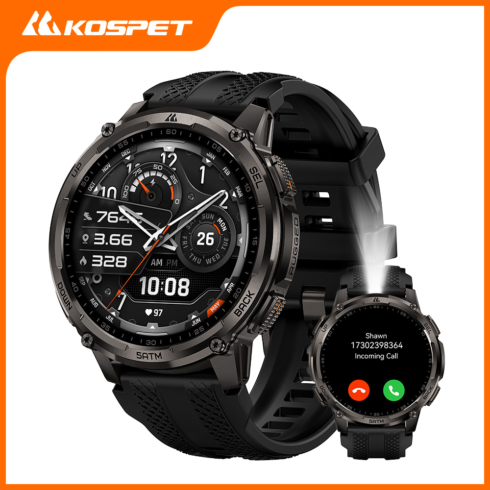 Smartwatch Watches For Men With Gps - KOSPET TANK T4C Smartwatch Masculino para
