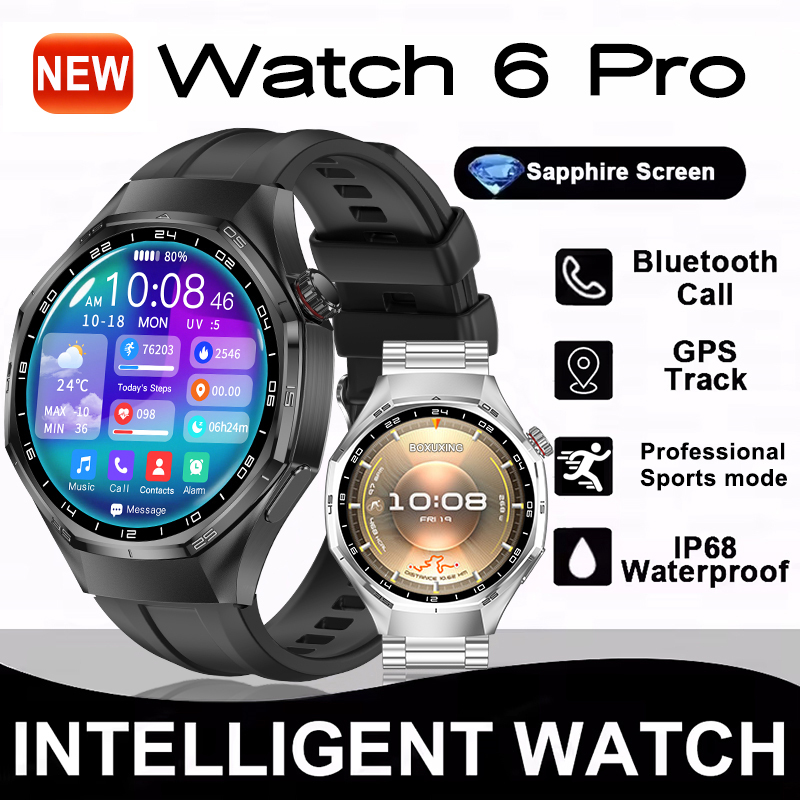 Smartwatch Watches For Men With Gps - Novo Smartwatch 6 Pro Versão Global