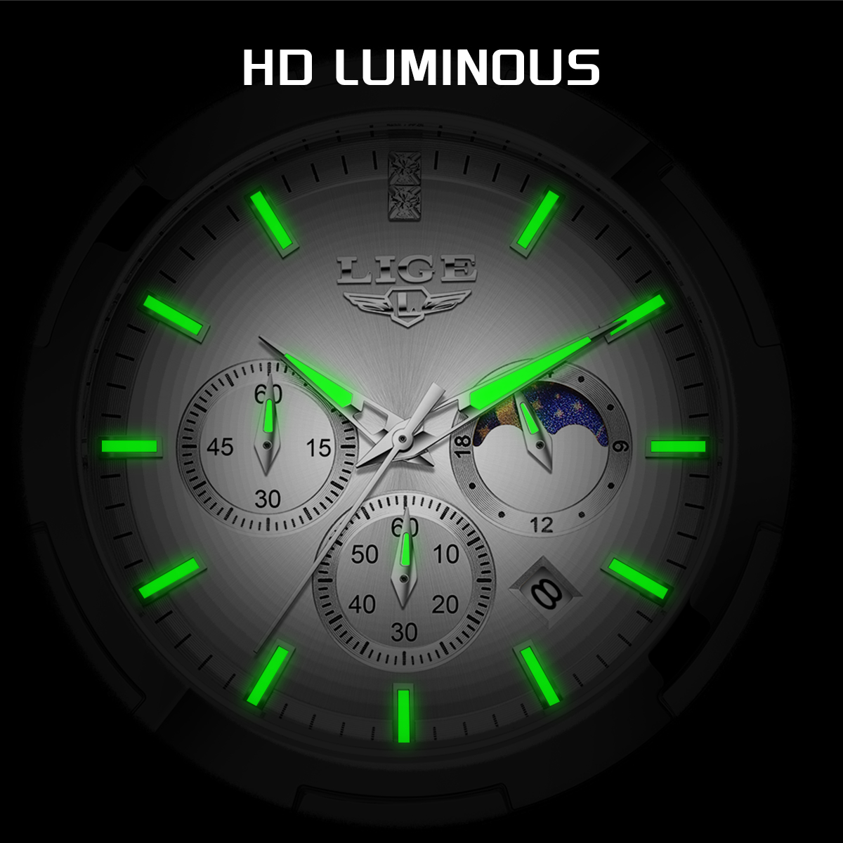 Relógio de Luxo LIGE para Mulh - Smartwatch Branded Watches For Women avaliação e preço