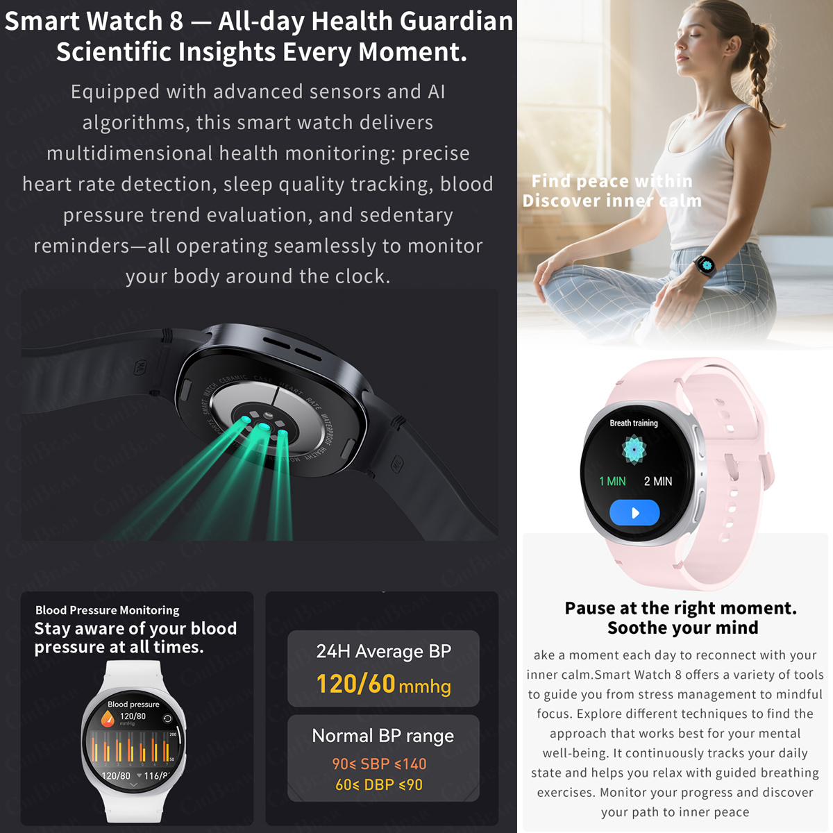 Novos Relógios 2026: Smartwatc - Heart Rate Gps Watch avaliação e preço