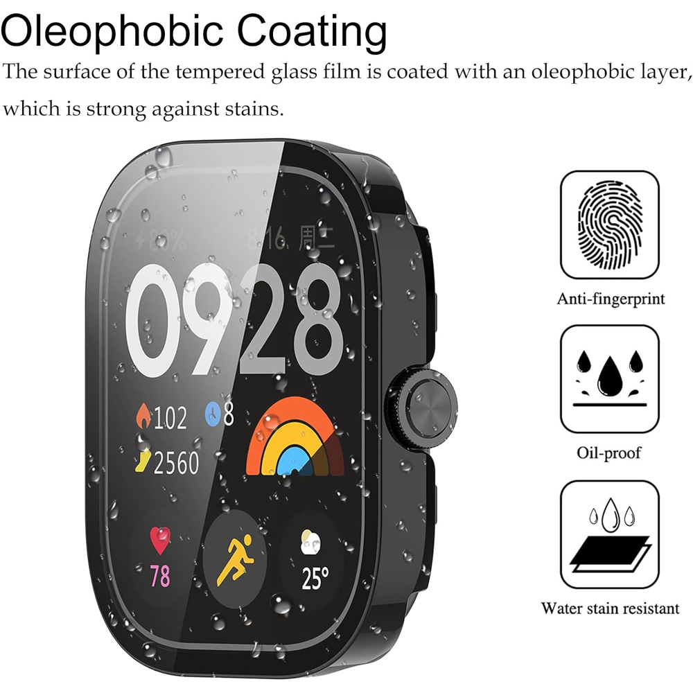 Vidro temperado + capa para xi - Smartwatch Redmi Watches avaliação e preço
