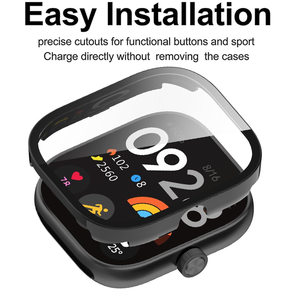 Vidro temperado + capa para xi - Smartwatch Redmi Watches avaliação e preço