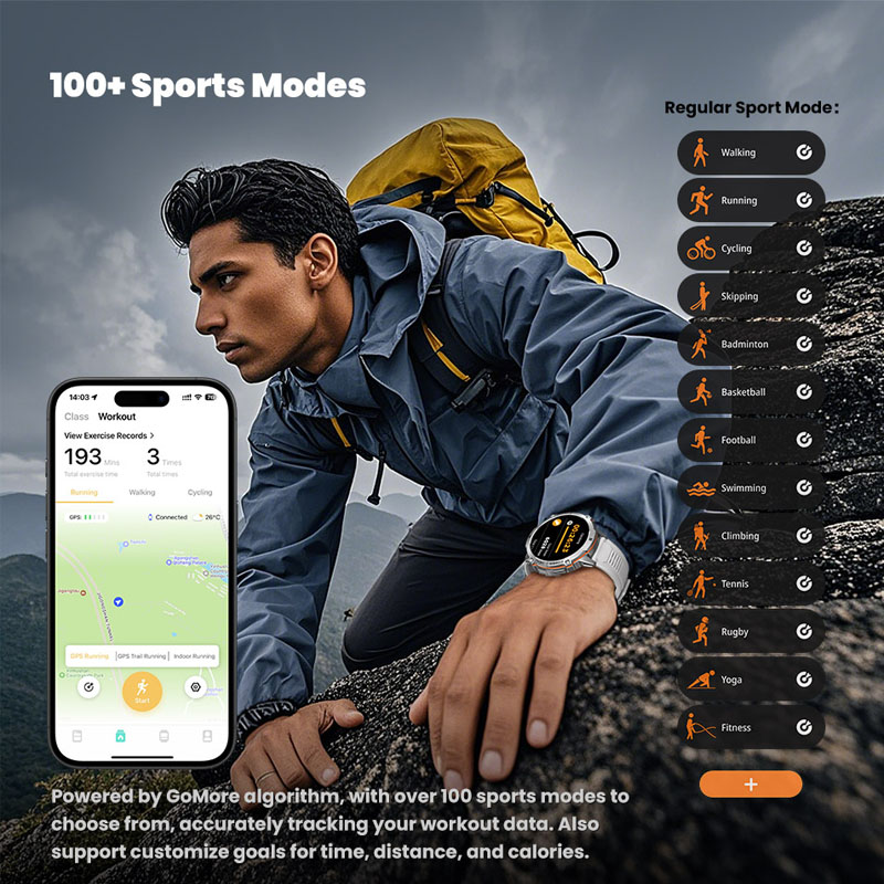 Novo Smartwatch Militar TANK X - Smartwatch Watches For Men With Gps avaliação e preço