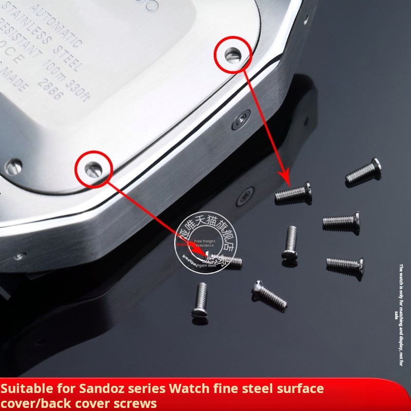 Parafuso de aço inoxidável par - Cartier Watch Santos avaliação e preço